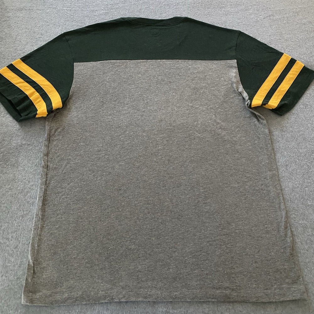 Oregon Ducks Shirt Womens Large Green Gray Ringer Tee Football '47 T-Shirt - Picture 11 of 12